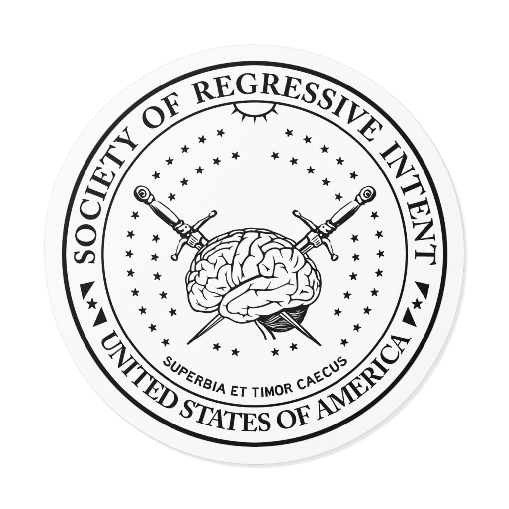 Society of Regressive Intent U.S. Seal Stickers - Image 5