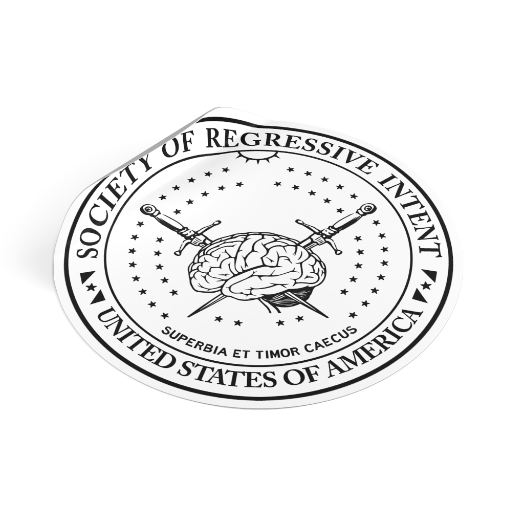 Society of Regressive Intent U.S. Seal Stickers - Image 2
