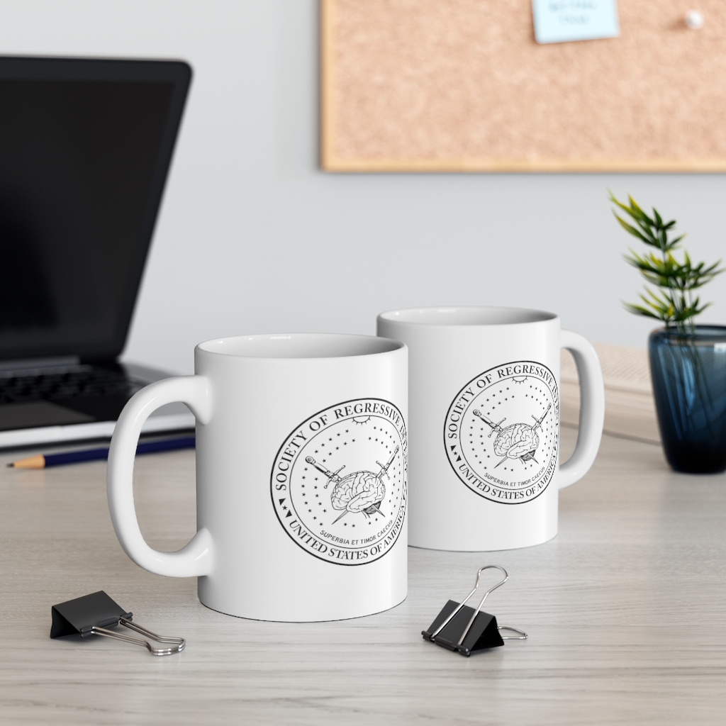 Society of Regressive Intent Office Mug 11oz (Bureaucratic Edition)