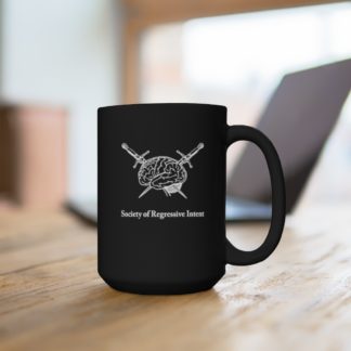 SRI Dual Logo Black Mug 15oz