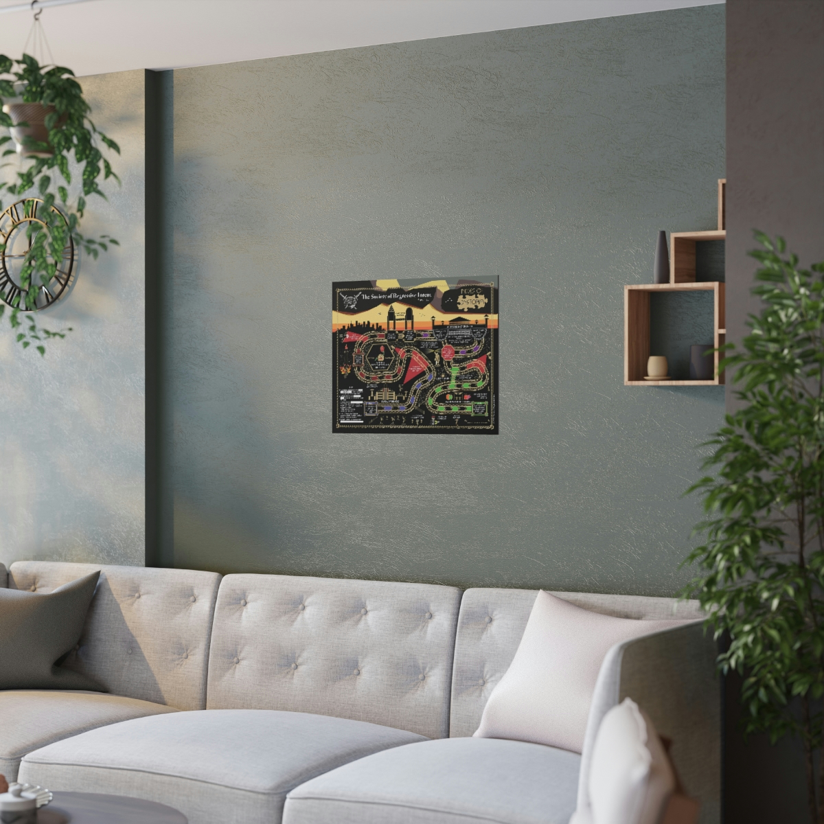 Pieces of Dystopia Satin Poster (20 by 16in.) - Image 3